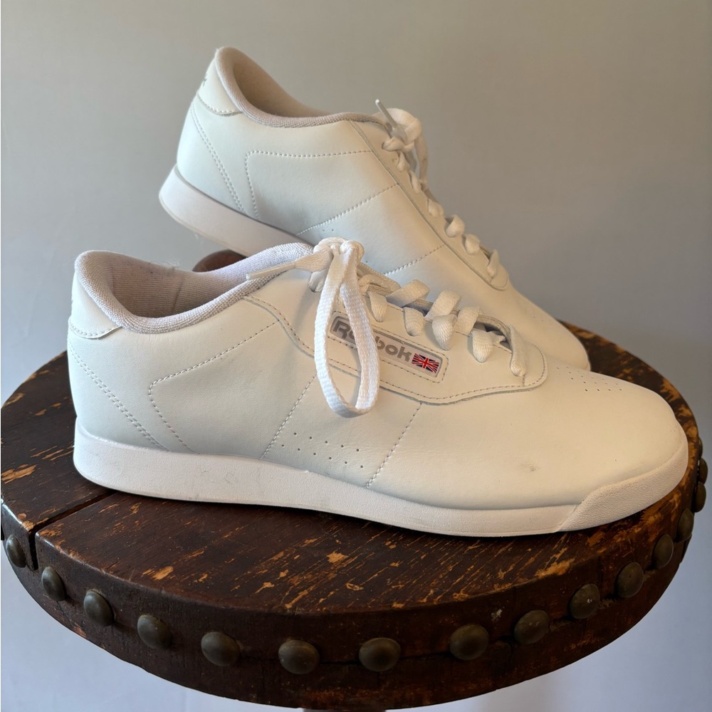 Reebok White Women’s Princess Classic White Sneakers. Worn once or twice. W 10.